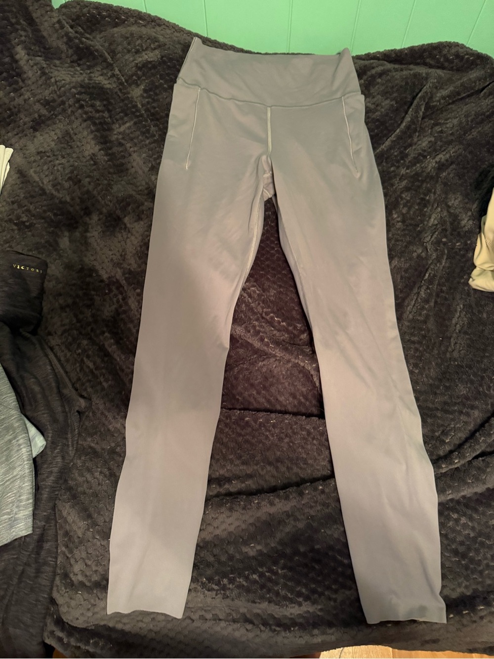 PINK Victoria's Secret Light Gray High-Rise Leggings